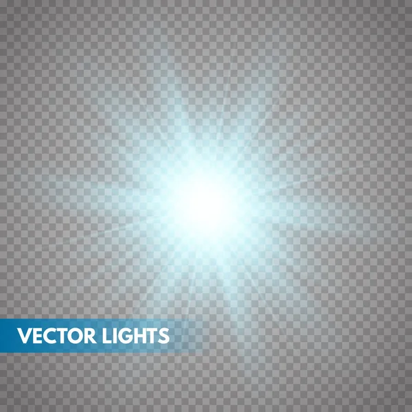 Glowing light effect — Stock Vector