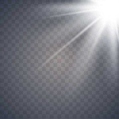 Güneş ışığı bir yarı saydam. ışık efekti. 