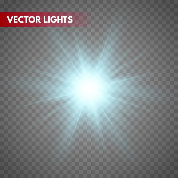 Glowing light effect — Stock Vector