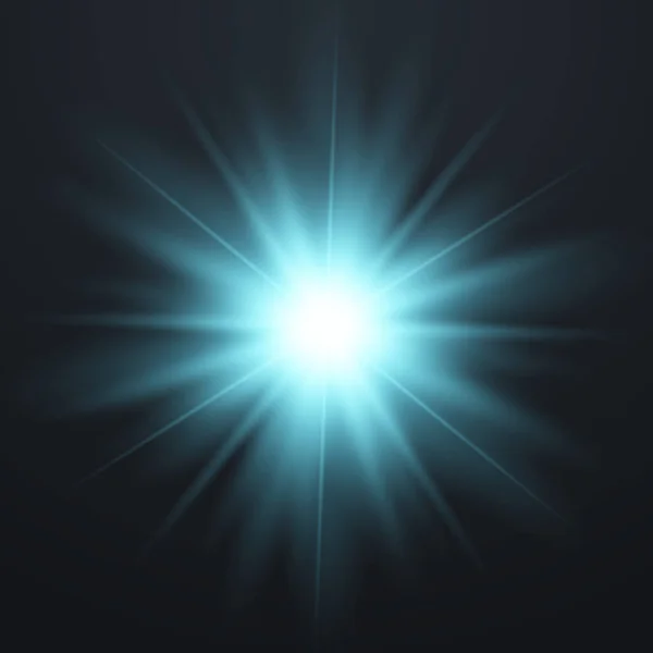 Efecto de luz brillante — Vector de stock