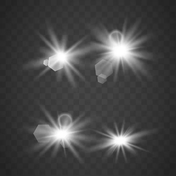Σύνολο λαμπερό φως των αστεριών — Διανυσματικό Αρχείο