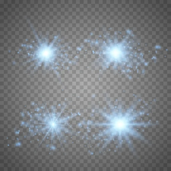 Parlayan ışık yıldız kümesi — Stok Vektör