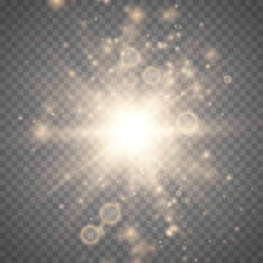 Parlayan ışık yıldız