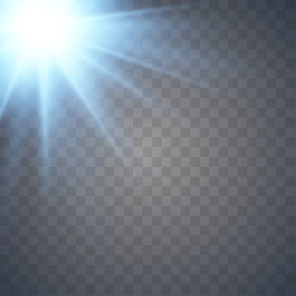 Sonnenlicht eine lichtdurchlässige Besonderheit — Stockvektor