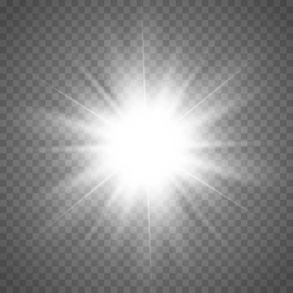 Parlayan ışık efekti — Stok Vektör