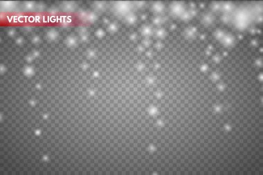 Parlama ışık efekti. Işıltı toz. 