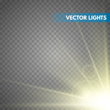 Saydam arka plan üzerinde parlayan ışık efekti.