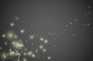 Parlama ışık efekti. Işıltı toz. 