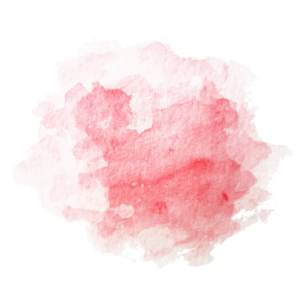 Rotes Aquarell. Vektor — Stockvektor