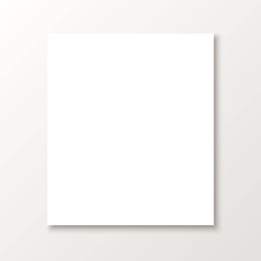 Beyaz kağıt vektör posteri oluşturur