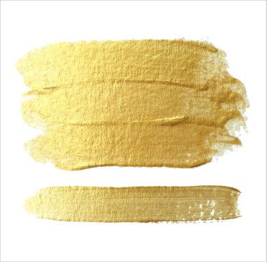 Parlak altın fırça darbeleri