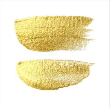 Parlak altın fırça darbeleri