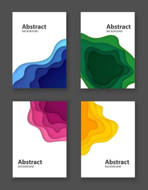 Kağıttan kesilen soyutlama