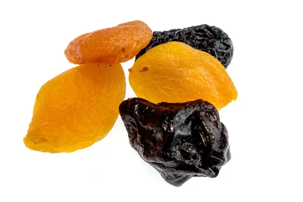 Bright Colorful Dried Fruits White Background — Stock Photo, Image