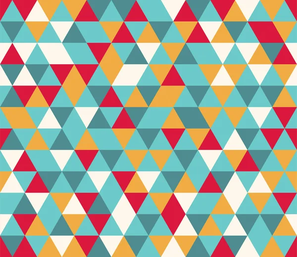 Warna-warni latar belakang segitiga pola mulus — Stok Foto