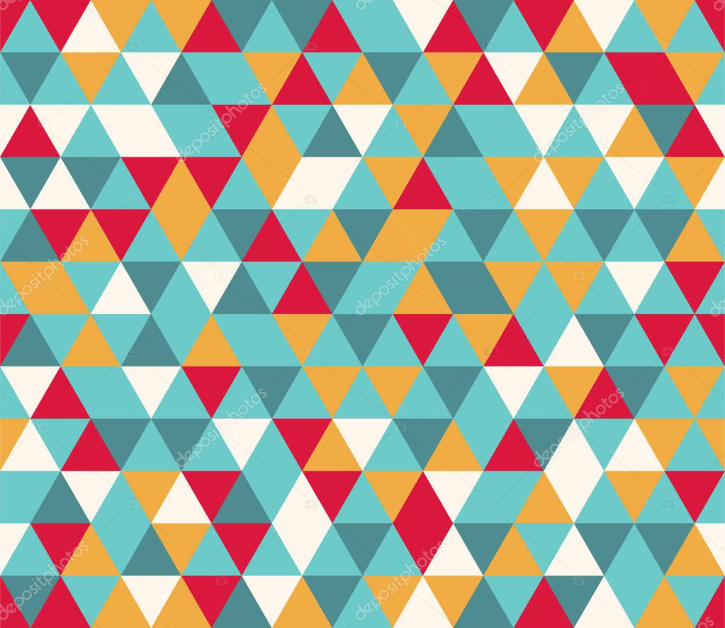 colorful triangle background seamless pattern