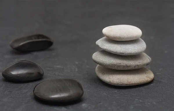 Pila de piedras de masaje de lava — Foto de Stock