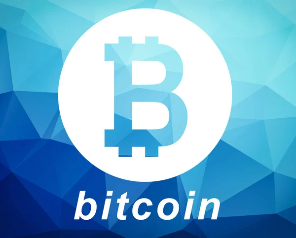 Bitcoin symbool illustratie — Stockfoto