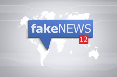fake news on social media clipart