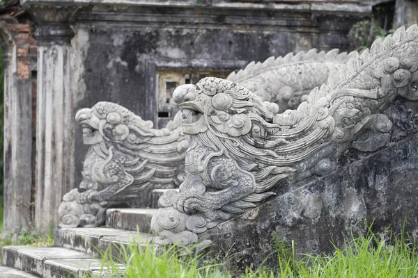 중국 용 조각 — 스톡 사진