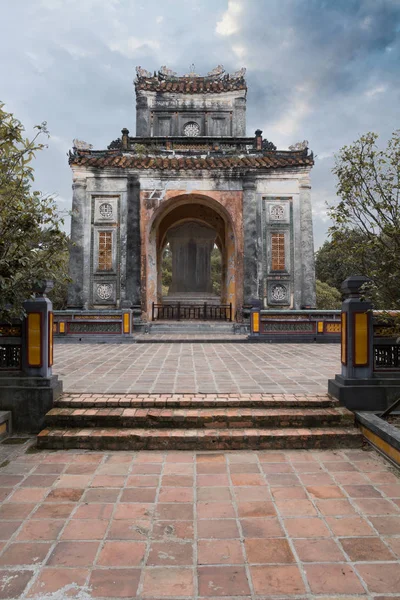 Tu Duc de tombe van de keizer in Hue Vietnam Stockfoto