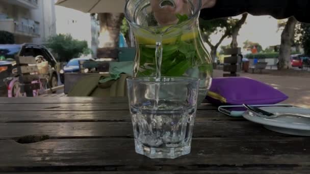 Limonade Versez Boisson Liquide Verre — Video