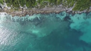 plaj sahil havadan görünümü resif deniz