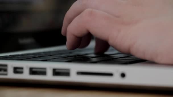 Teclado Laptop Digitação Escrita — Vídeo de Stock