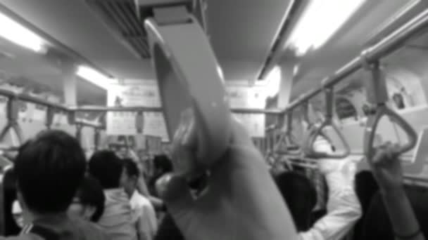 Transport Publiczny Pociąg Metra — Wideo stockowe