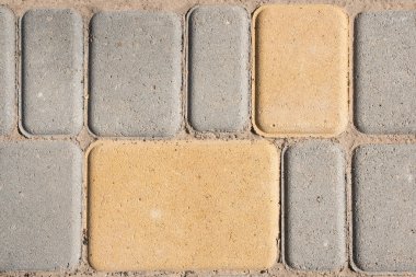 Dekoratif gri kaldırım döşeme dikdörtgen. sorunsuz tileable doku.