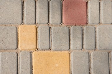 Dekoratif gri kaldırım döşeme dikdörtgen. sorunsuz tileable doku.