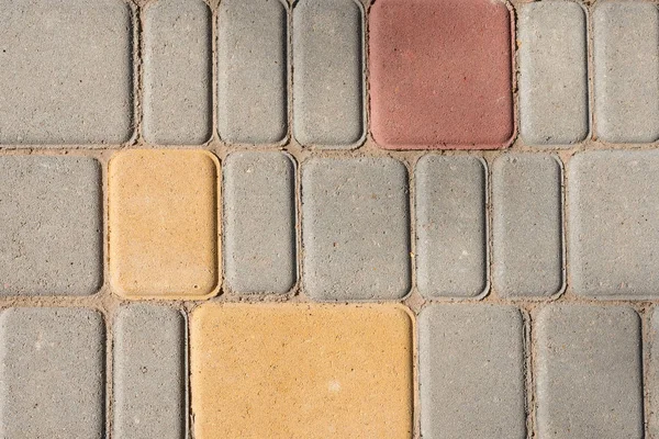 Dekoratif gri kaldırım döşeme dikdörtgen. sorunsuz tileable doku.