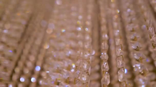 钻石闪亮的背景。奢侈的概念。派对装饰. — 图库视频影像