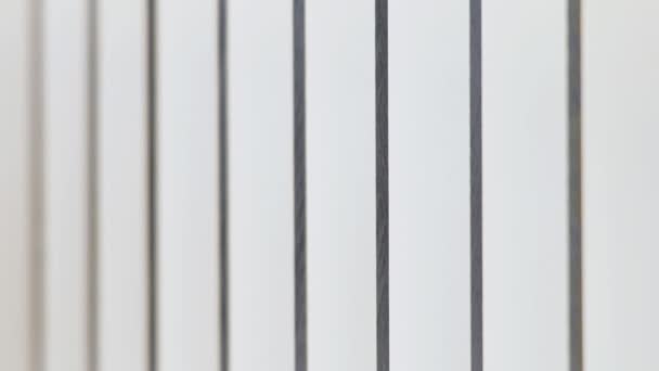 Dominos blancs placés dans une rangée, renversé. Effet domino ou réaction en chaîne. Effet mécanique. Effet cumulatif produit lorsqu'un événement déclenche une chaîne d'événements similaires. Perte de puissance