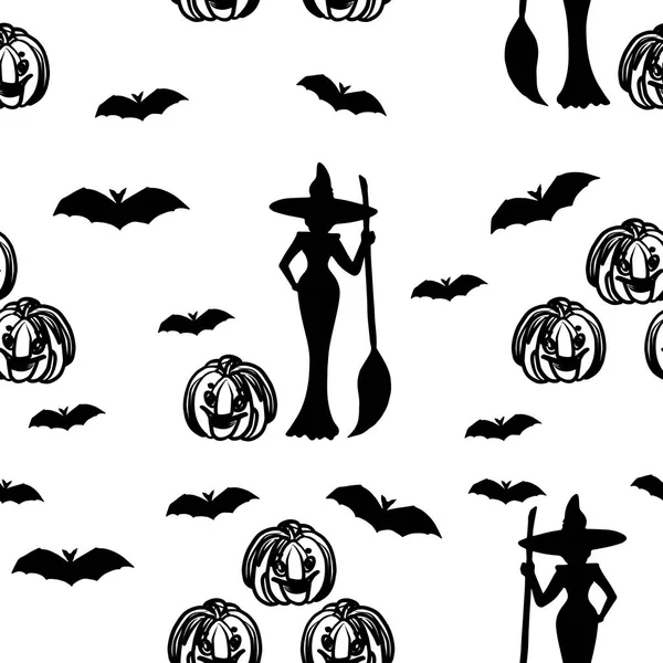 Happy halloween pattern — Stock Vector