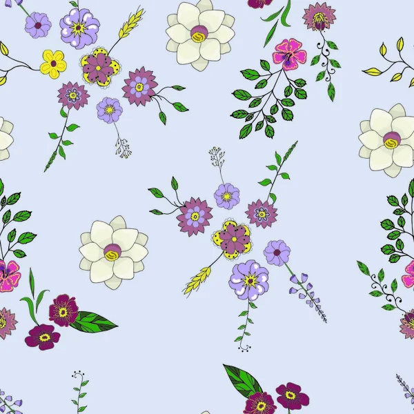 Fond floral sans couture — Image vectorielle