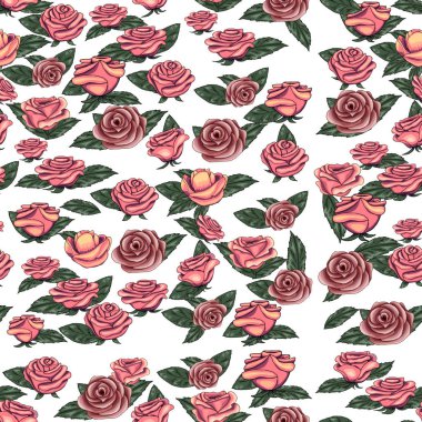 Çizilmiş Doodle gül