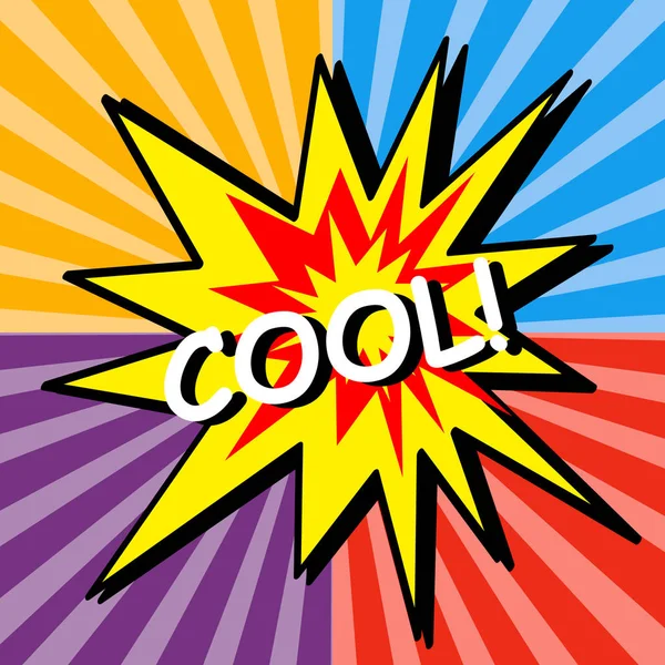 Vektör çizgi roman patlama