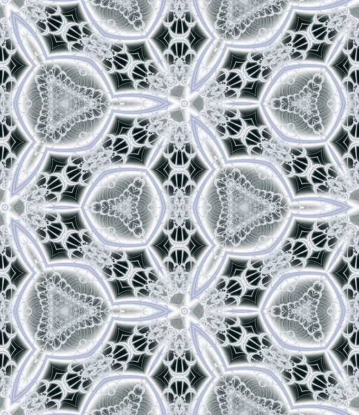 Naadloze Geometrische Patroon Van Abstracte Fractal Computer Gegenereerde Illustratie — Stockfoto