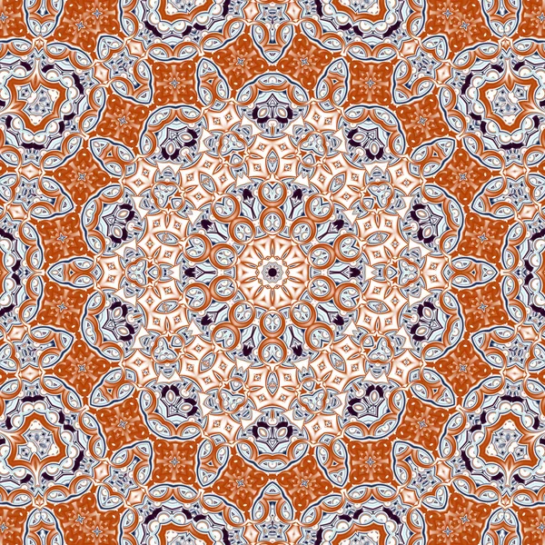 Abstrakt Fractal Mandala Datorgenererade Illustration — Stockfoto