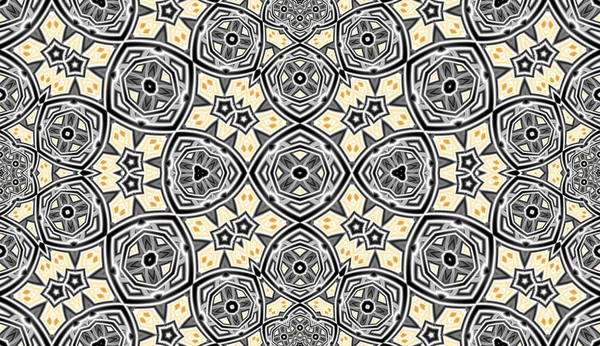 Αφηρημένο fractal απρόσκοπτη γεωμετρικό σχέδιο. — Φωτογραφία Αρχείου