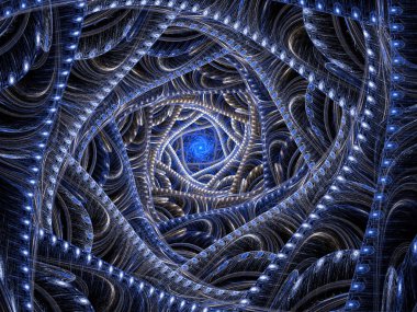 Fraktal arka plan bilgisayar tarafından oluşturulan illüstrasyon soyut.