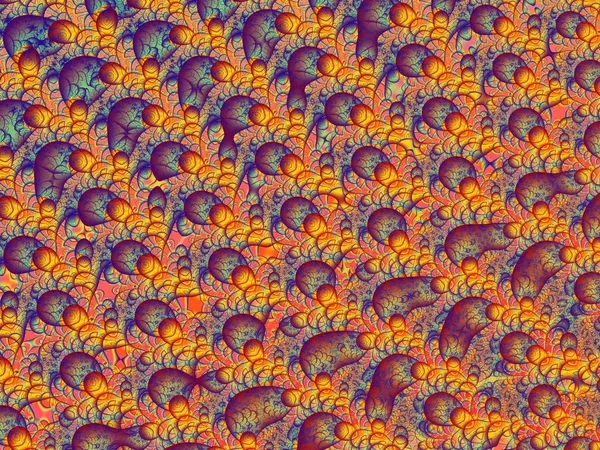 Fundo Fractal Abstrato Ilustração Gerada Por Computador — Fotografia de Stock