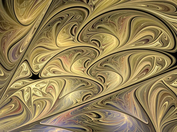 Abstract Fractal Achtergrond Computer Gegenereerde Illustratie — Stockfoto