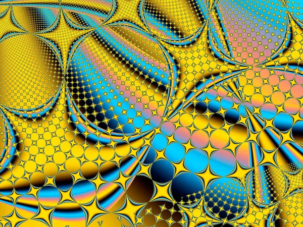 Fondo Fractal Abstracto Ilustración Generada Por Ordenador —  Fotos de Stock