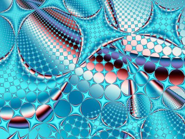 Abstract fractal background, computer-generated illustration. clipart