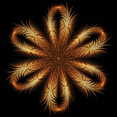 Soyut fraktal arkaplan, bilgisayar tarafından oluşturulan illüstrasyon.