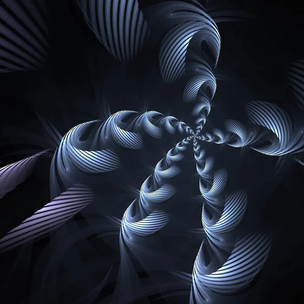 Abstrakter Fraktaler Spiralhintergrund Computergenerierte Illustration — Stockfoto