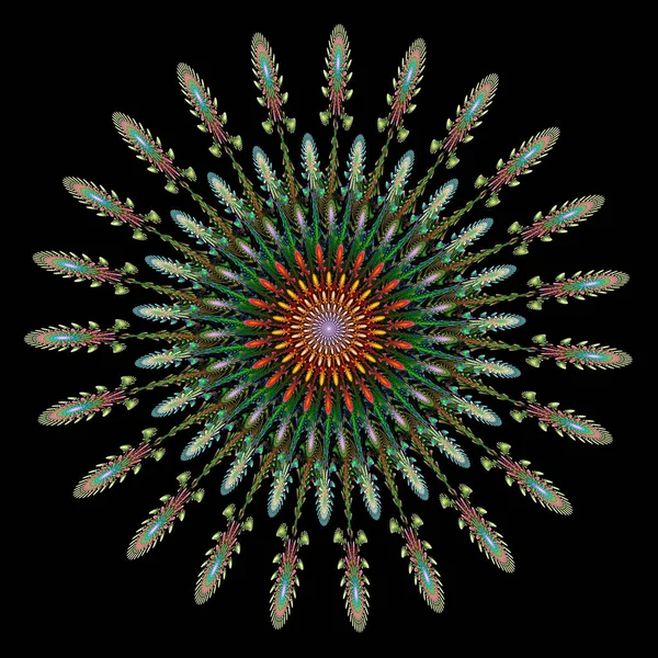 Αφηρημένη fractal Μάνταλα. — Φωτογραφία Αρχείου