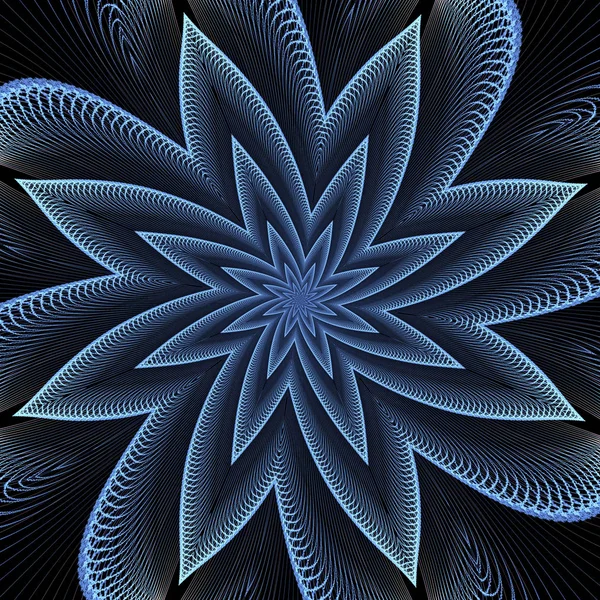 Mandala fractal abstrait . — Photo